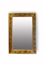Load image into Gallery viewer, Barnwood Mirror w Nailheads