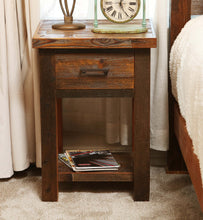Load image into Gallery viewer, Barnwood 1 Drawer N/S with Rack