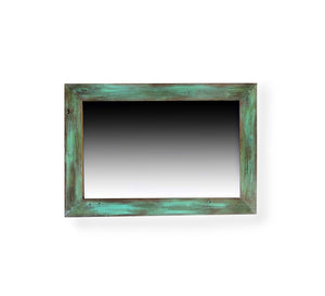 Barnwood Turquoise Mirror