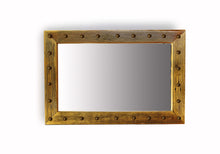 Load image into Gallery viewer, Barnwood Mirror w Nailheads