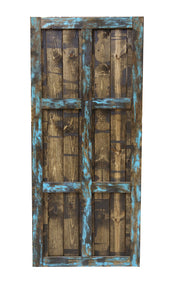 Dark Chocolate & Turquoise Barn Door